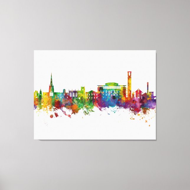 Stratford-upon-Avon England Skyline Canvas Print (Front)