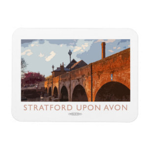 Stratford upon Avon Railway Poster Magnet