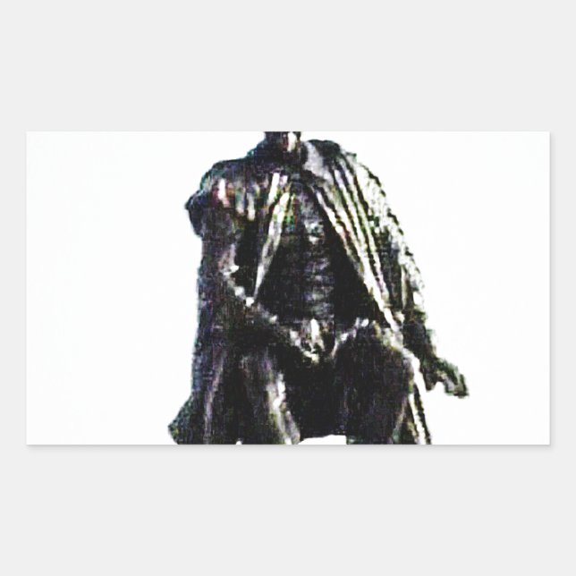 Stratford-upon-Avon Shakespeare Statue jGibney Rectangular Sticker (Front)