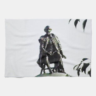 Stratford-upon-Avon Shakespeare Statue jGibney Tea Towel