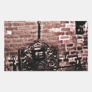 Stratford-upon-Avon Shakespeare's Fireplace jGibne Rectangular Sticker