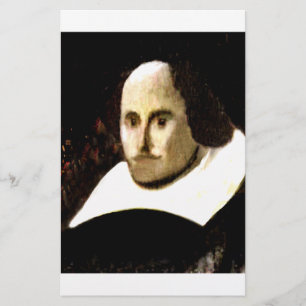 Stratford-upon-Avon Shakespeare's Portrait jGibne Stationery