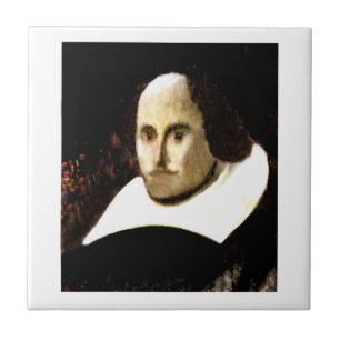 Stratford-upon-Avon Shakespeare's Portrait jGibne Tile