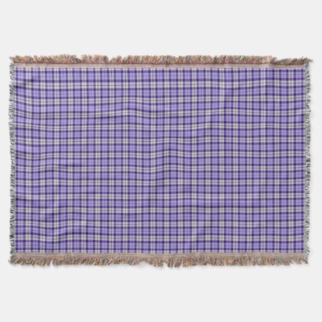 Strathclyde Scotland District Tartan Throw Blanket (Front)