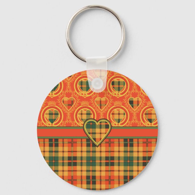 Strathearn Scottish Tartan Key Ring (Front)