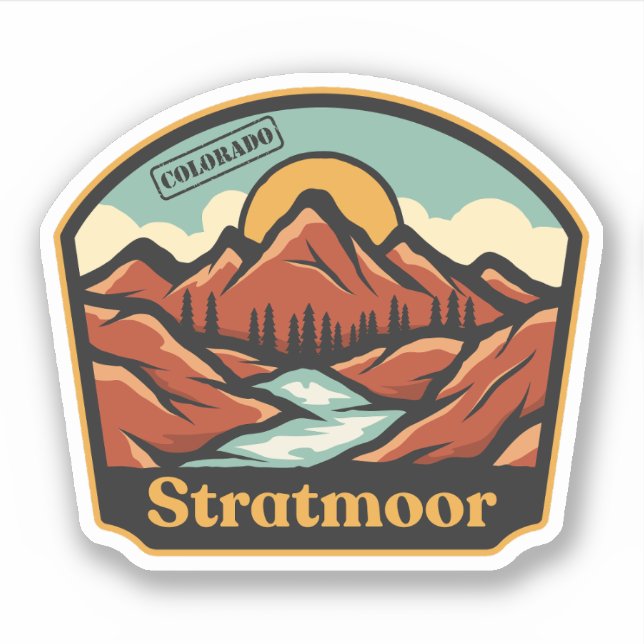Stratmoor, Colorado Sticker (Front)