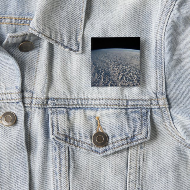 Stratocumulus Clouds Above The Pacific Ocean. 15 Cm Square Badge (In Situ)