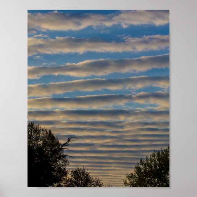 Stratocumulus Undulatus Clouds Poster (Front)