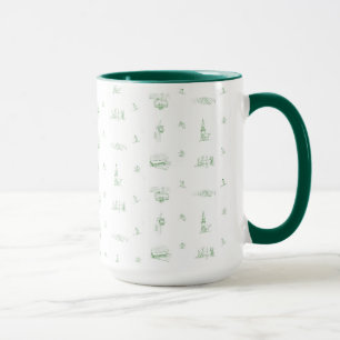 Stratton Mountain toile -green mug