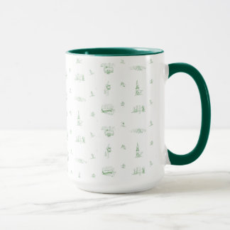 Stratton Mountain toile -green mug