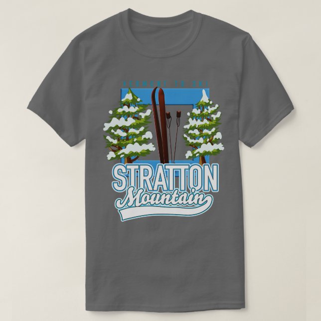 Stratton Mountain Vermont Ski T-Shirt (Design Front)