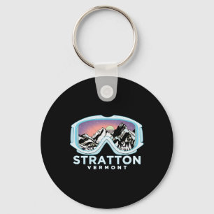 Stratton Ski Design Stratton, Vt Skiing Snow Gift Key Ring