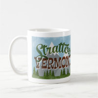 Stratton Vermont Fun Retro Snowy Mountains