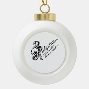 Stratum Till Death Do Us Part Ceramic Ball Christmas Ornament