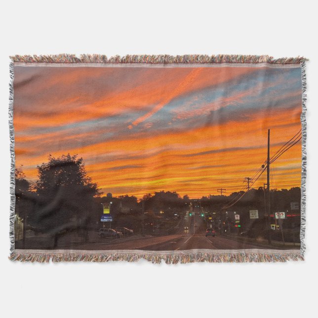 Stratus Sunset Throw Blanket (Front)