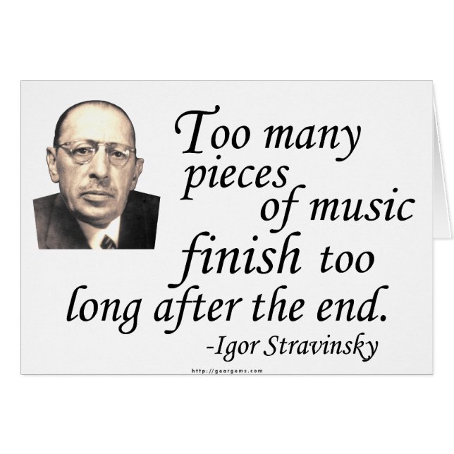 Stravinsky on Endings (Front Horizontal)