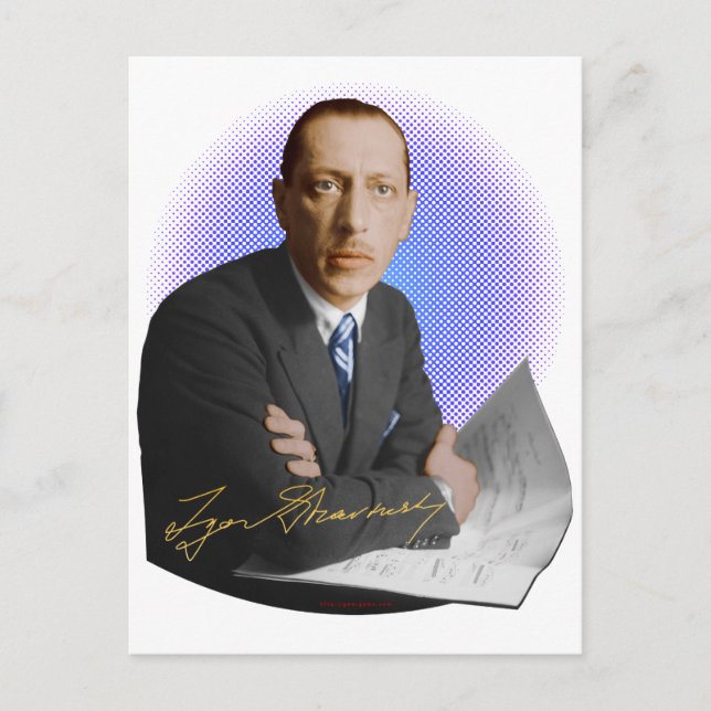 Stravinsky Signature Postcard (Front)