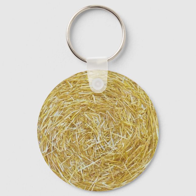 Straw Background Key Ring (Front)