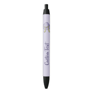 Straw Hat Lilac Black Ink Pen