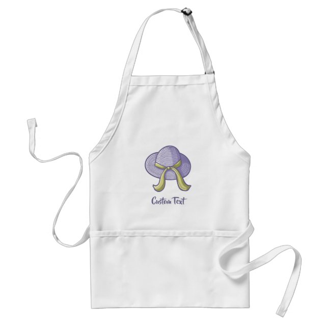 Straw Hat Lilac Standard Apron (Front)