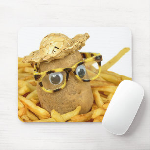 Straw Hat On Potato Mouse Mat