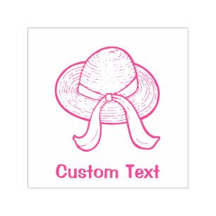 Straw Hat Self-inking Stamp