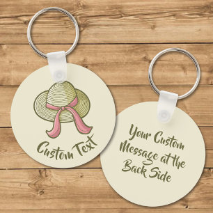 Straw Hat Yellow Key Ring