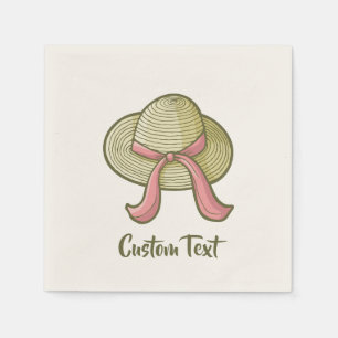 Straw Hat Yellow Napkin