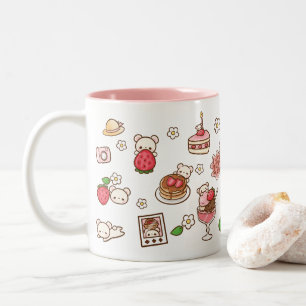Strawbeary Cute Kawaii Bear Kuma Strawberry Mug