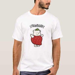 Strawbeary Funny Strawberry Bear Pun  T-Shirt