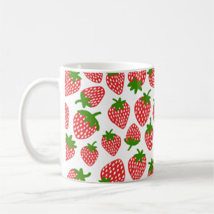 Strawberrie seamless pattern. Vintage illustration Coffee Mug