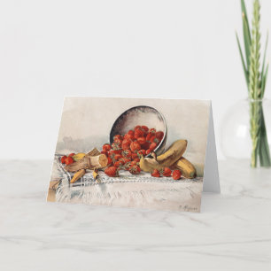 Strawberries and Bananas in a Basket E. Meyner Card
