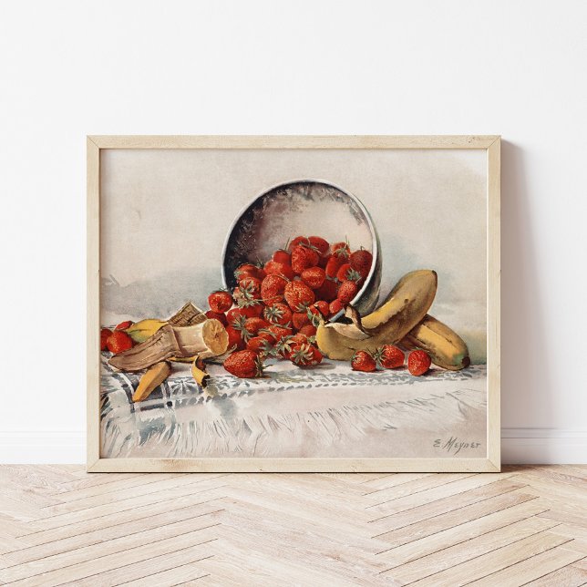 Strawberries and Bananas in a Basket | E. Meyner Poster (Creator Uploaded)