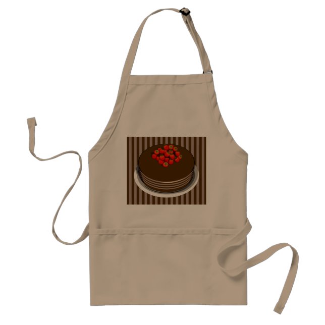 Strawberries and Chocolate Cake Apron (Front)