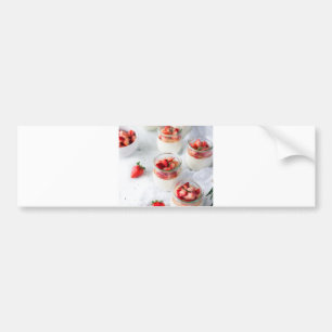 strawberries and cream bumper sticker