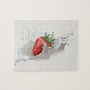 Strawberries and Cream, difficult Jigsaw Puzzle