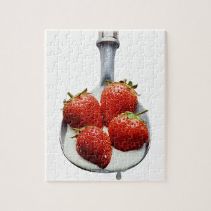 Strawberries and Cream Jigsaw Puzzle