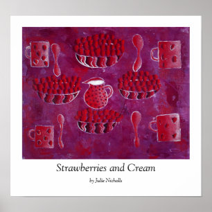 Strawberries and Cream Print