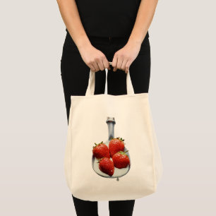 Strawberries and Cream Tote Bag