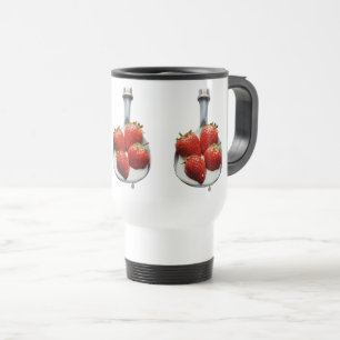 Strawberries and Cream Travel Mug