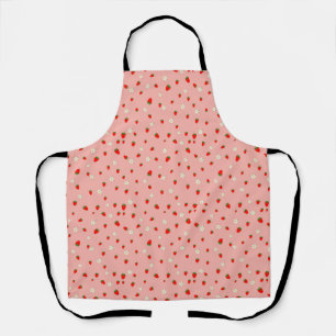 Strawberries and Flowers Pattern Apron