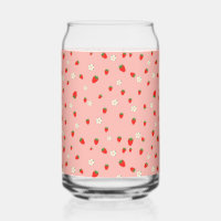 Strawberries and Flowers Pattern