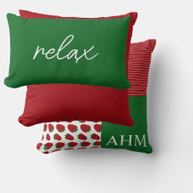 Strawberries and Stripes Quilt Style Monogram