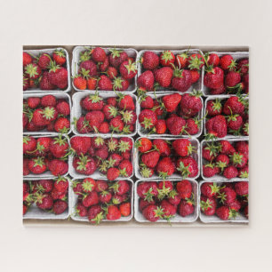 Strawberries at Farmer's Market in Container Jigsaw Puzzle