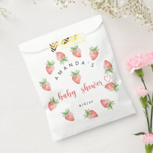 Strawberries - Baby shower Favour Bags
