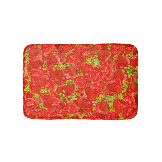 Strawberries Bath Mat (Front)