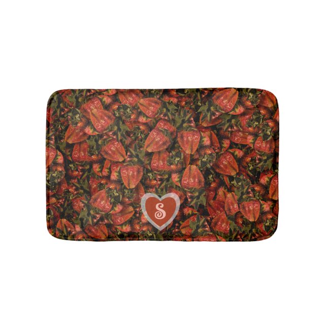 Strawberries Bath Mat (Front)