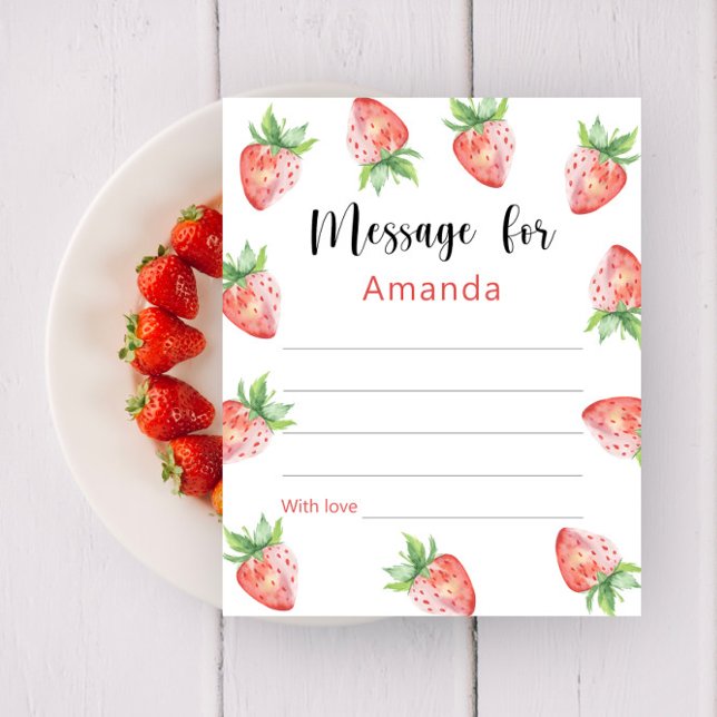 Strawberries birthday time capsule message (Creator Uploaded)