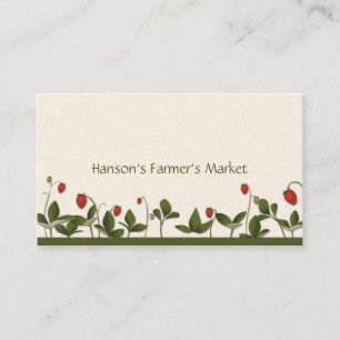 Strawberries Business Card