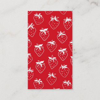 Strawberries businesscard business card
